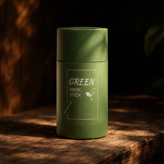 Green Tea Eggplant Solid Mask Deep Cleansing Oil Control Balance Antioxidant Shrink Pores Remove Blackheads Refreshing Mud Mask